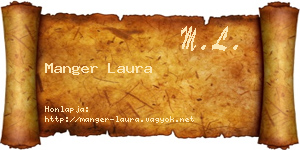 Manger Laura névjegykártya